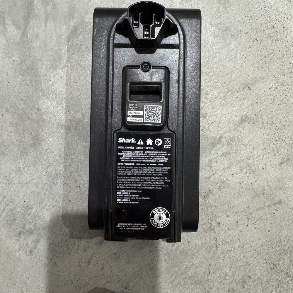 Shark Vacuum Battery XBATR620SL Lithium-Ion Replacement 21.6V